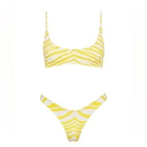 Triangl Maci Yellow Zebra Set